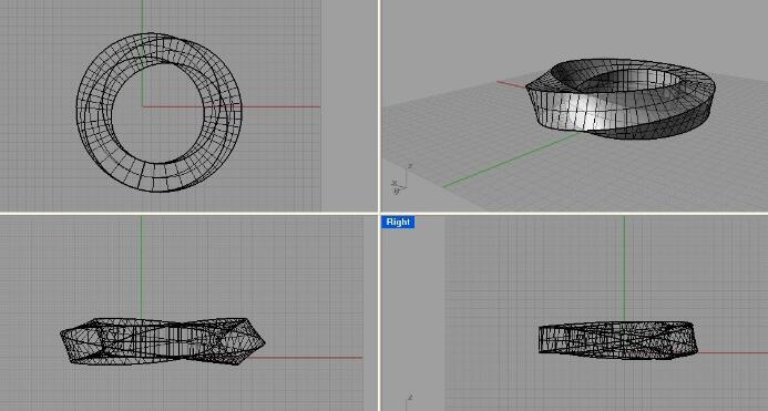 犀牛建筑基础教程莫比乌斯环建模实例教程