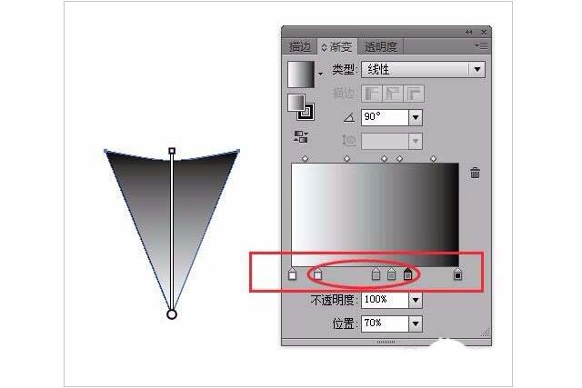 AI设计方法，怎么设计五颜六色的小彩旗矢量图3.jpg