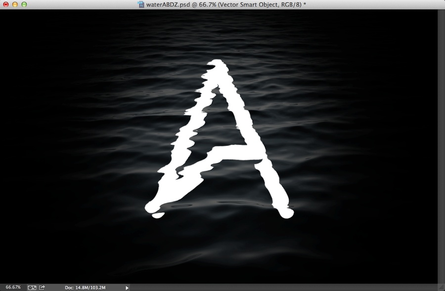 PS新手教程，品索教育教你建立水纹特效字体9.jpg