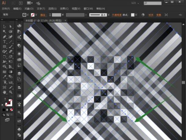 AI设计教程，简单打造矢量格子背景13.jpg