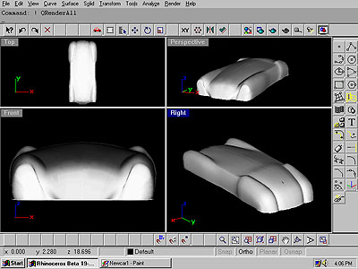犀牛汽车建模图文教程，Rhino跑车车身建模方法