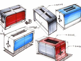 如何画好小家电产品？教你面包机手绘方法与技巧