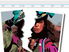 cdr图片处理实例图文教程，教你CorelDRAW轻松制作照片撕裂效果