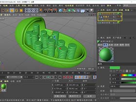 C4D建模实例教程，教你叶绿体结构的建模和渲染方法与技巧