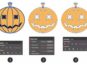AI实例绘图教程，教你ai南瓜背景效果图制作方法